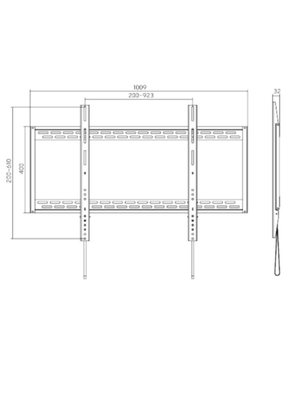 Soporte de 60"-100" para pared Display/ Smart Board - Imagen 3