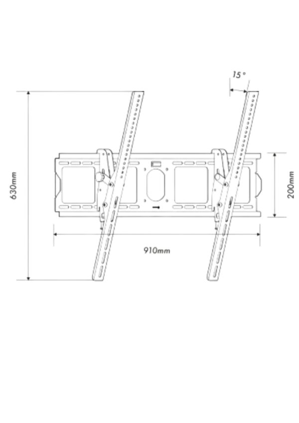 Soporte fijo con inclinación de 60"-110"/ Smart Board - Imagen 2