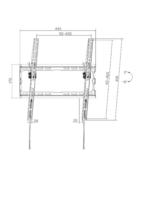 Soporte de 32" - 70" para pared Display/ smart board - Imagen 2