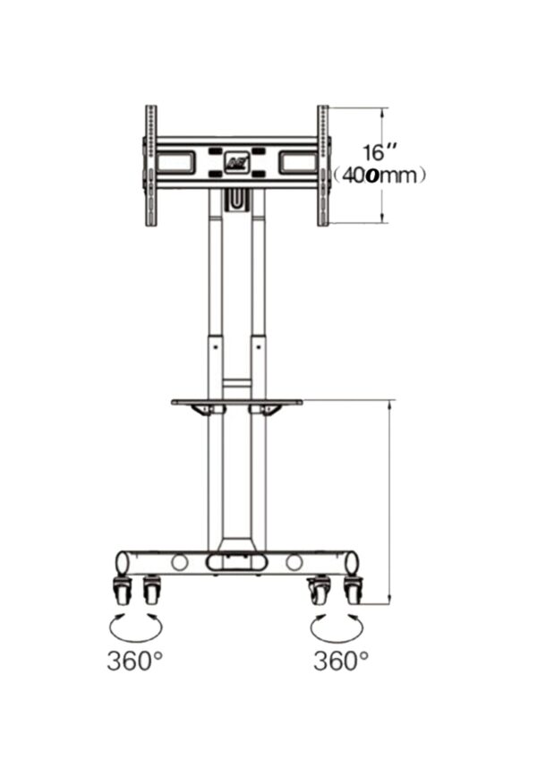 Soporte para videowall de 32" - 75" / móvil - Imagen 2