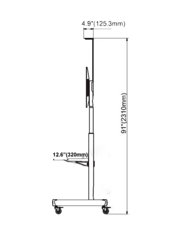 soporte movil de 55" - 90" display / smart board - Imagen 3